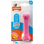 Nylabone &Scaron;uniuko Dantų Kaulas Vi&scaron;tiena - saugus dantų kramtukas &scaron;uniukams, su vi&scaron;tienos skoniu