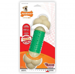Nylabone Extreme Double Action Bacon - tekstūruotas kramtomasis žaislas &scaron;unims, pagardintas &scaron;onine ir mėtomis