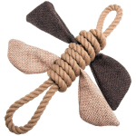 Flamingo Rope Butterfly - virvinis tempimo žaislas &scaron;unims, su cypliukais