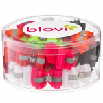 Blovi Bows Reflect 25 vnt. - eleganti&scaron;ki kaspinai su atspindinčiomis juostelėmis ir deimantukais, ant elastinės juostos, &scaron;unims