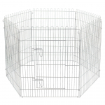 Flamingo Puppy Run Jax S - metalinis žaidimų aptvaras &scaron;uniukams, 6 skydai su auk&scaron;čiu