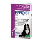 Fypryst Fipronil 402mg - la&scaron;ai nuo blusų ir erkių &scaron;unims, sveriantiems daugiau nei 40 kg