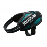 Julius - K9 IDC Powerharness Petrol Green - auk&scaron;tos kokybės petne&scaron;os &scaron;unims, jūros žalios spalvos