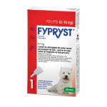 Fypryst Fipronil 67mg - la&scaron;ai nuo blusų ir erkių &scaron;unims, sveriantiems nuo 2 iki