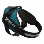 Julius - K9 IDC Powerharness Petrol Green - auk&scaron;tos kokybės petne&scaron;os &scaron;unims, jūros žalios spalvos