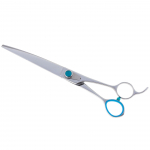 Geib Super Gator lenktos žirklės - profesionalios lenktos kirpimo žirklės su mikro dantukais, ergonomi&scaron;ka rankena, pagamintos i&scaron; trigubai grūdinto nerūdijančio plieno