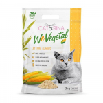 Cat&Rina WeVegetal kukurūzų kraikas - sulimpantis, biologi&scaron;kai skaidus kukurūzų kraikas katėms - 5,5L (3kg)