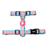 Dashi Atgalinė Petne&scaron;a - reguliuojama apsauginė petne&scaron;a &scaron;unims, spalvingo mozaikos ra&scaron;to