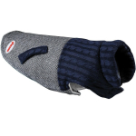 Record Coat Jersey - stilinga striukė &scaron;unims, houndstooth ra&scaron;tas, su Velcro, tamsiai mėlyna - Ilgis: