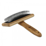 Bamboo Groom Slicker Brush - bambukinis &scaron;epetys didelių veislių &scaron;unims ir katėms