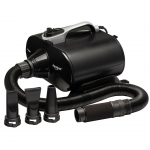 Shernbao Typhoon Black Džiovintuvas 3000W - galingas, dviejų variklių stalo džiovintuvas 150 l/s, juodas