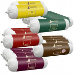 Escapure de&scaron;relės 24x - &scaron;lapias maistas &scaron;unims, mėsos lazdelės, įvairūs skoniai