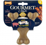 Nylabone Gourmet Wishbone Bacon - patvari kramtomoji žaislas &scaron;unims, intensyvus &scaron;oninės skonis
