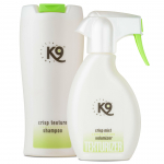 K9 Crisp Texture Set - priežiūros produktai &scaron;iurk&scaron;čiaplaukiams &scaron;unims ir katėms