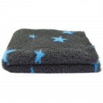 Blovi DryBed VetBed A+ - non-slip pet bed, animal mattress, graphite with stars