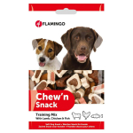 Flamingo Chew'n Snack Training Treats - treniruočių skanėstai &scaron;unims su ėriena, vi&scaron;tiena ir ryžiais