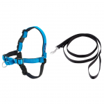 PetSafe Easy Walk Deluxe Harness Ocean - mink&scaron;tas &scaron;unų pakinktų ir pavadėlio komplektas, juodas