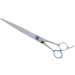 Geib Super Gator tiesios žirklės - profesionalios kirpimo žirklės su mikro dantukais ir ergonomi&scaron;ka rankena, pagamintos i&scaron; trigubai grūdinto nerūdijančio plieno.