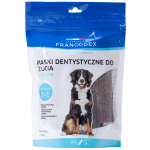 Francodex Dental Chews 15 vnt. - dantų skanėstai dideliems &scaron;unims, pa&scaron;alinantys apna&scaron;as ir blogą burnos kvapą