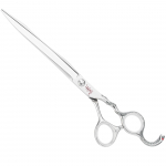 Yento Cobra Straight Scissor - profesionalios tiesios žirklės, rankomis kaltos su kobalto priedu, dekoratyvi rankena