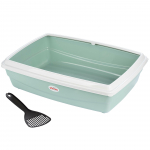 Record Jumbo kačių kraiko dėžė - auk&scaron;ta kraiko dėžė katėms, su rėmu, su semtuvėliu