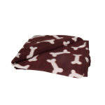 Flamingo Fleece Blanket Bones - mink&scaron;tas vilnos pledas &scaron;unims - rudas