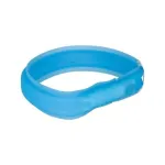 Antkaklis gyvūnams | Trixie &scaron;viečiantis LED antkaklis su USB, platus, silikoninis, M&ndash;L, 50 cm / 30 mm, mėlynas