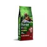 Sausas maistas &scaron;unims | Monge BWild Grain Free Adult su ėriena, 12 kg
