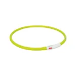 Antkaklis gyvūnams | Trixie Flash &scaron;viečiantis LED antkaklis su USB, silikoninis, XS&ndash;XL, 70 cm / &oslash; 10 mm, žalias