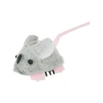 Žaislas katėms | Trixie Gerbil judantis pliu&scaron;inis žaislas katėms, 5,5 cm, pilkas