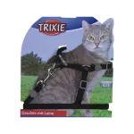 Petne&scaron;os katėms | Trixie One Touch petne&scaron;os katėms su pavadėliu, nailoninės, 26&ndash;37 cm / 10 mm, 1,20 m