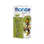 &Scaron;lapias maistas katėms | Monge Supreme Adult su tunu, midijomis ir alyvuogėmis, 80 g
