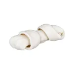 Skanėstai &scaron;unims | Trixie Denta Fun kramtomas kaulas su mazgais, baltas, 16 cm, 110 g
