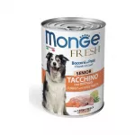 &Scaron;lapias maistas vyresniems &scaron;unims | Monge Fresh Senior su kalakutiena ir daržovėmis, 400 g