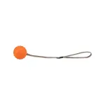Žaislas &scaron;unims | Trixie kamuolys ant juostos, natūrali guma, &oslash; 6 cm / 35 cm, oranžinis