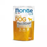 &Scaron;lapias maistas &scaron;uniukams | Monge Grill Puppy su vi&scaron;tiena ir kalakutiena, 100 g