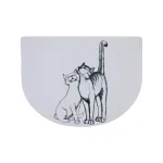 Kilimėlis augintiniui | Trixie Pussy Cat kilimėlis dubenėliams, 40 &times; 30 cm, baltas