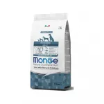 Sausas maistas &scaron;unims | Monge Monoprotein Adult su upėtakiu, ryžiais ir bulvėmis, 2,5 kg