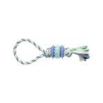 Žaislas &scaron;unims | GimDog Cotton Dent Plus virvė su TPR, 30 cm