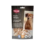 Skanėstai &scaron;unims | Trixie Premio Fish Rabbit Stripes triu&scaron;ienos ir menkės juostelės &scaron;unims, 100 g