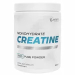 Natūralus kreatino monohidratas &bdquo;Wish Pharmaceutical&ldquo;, 500 g &ndash; 100 porcijų