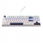 Machenike K500B-B87 mechaninė žaidimų klaviatūra su &bdquo;Red Switch&ldquo; jungikliais, RGB ap&scaron;vietimu, balta