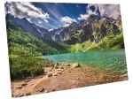 Paveikslas ant drobės &bdquo;Kalnai, ežeras, Tatrai, Morskie Oko&ldquo;, 120 &times; 80 cm
