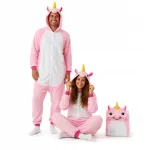 &bdquo;Onesie Kigurumi&ldquo; pižama-kostiumas, rožinis vienaragis, XL, 175&ndash;185 cm