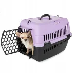 Happet Abba S violetinis transporteris &scaron;unims ir katėms, 33 &times; 50 &times; 33 cm, automobiliui