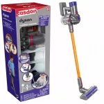 Casdon &bdquo;Dyson&ldquo; belaidis vertikalus žaislinis dulkių siurblys vaikams su garsais