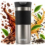 &bdquo;Contigo Byron&ldquo; sandarus neslystantis termo puodelis, &bdquo;Gunmetal&ldquo;, 470 ml