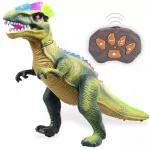 HollaKids nuotoliniu būdu valdomas kovinis T-Rex dinozauras, vaik&scaron;to, riaumoja, &scaron;viečia ir &scaron;oka