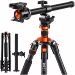 K&F Concept K234A7+FH-03 aliuminio ir magnio trikojis stovas, 231 cm, su horizontalia kolona