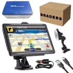 BRADERS &bdquo;Truck&ldquo; GPS navigacija, 7 col., Europa, 2026 m. žemėlapiai, 16 GB, greita vietos paie&scaron;ka